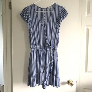 Blue Striped Romper